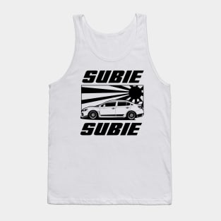 subie japan black print Tank Top